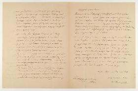 Brief von Wilhelm Steuerwald an Franz Kugler