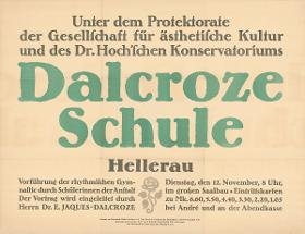 Dalcroze Schule Hellerau. Vorführungen der rhythmischen Gymnastik