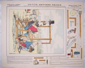 Tableaux animés - grandes constructions. Petits métiers réunis.