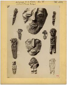 Goldobjekte aus der II. Sammlung Vicente Restrepo Lam. XI Antigüedades de los Chibchas