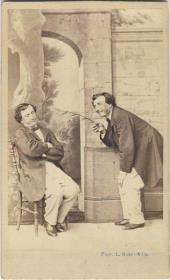 Doppelporträt des Schauspielers Karl Heinrich Helmerding