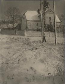 Haus im Winter