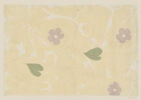 Marmorpapier (mit floralen Motiven)