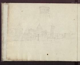 Baptisterium, Dom und Schiefer Turm von Pisa & Zwei Geschosse des Schiefen Turms