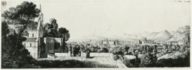 "Ansicht von Palermo, aus einem Kapuzinerkloster"