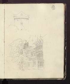Fachwerkhäuser (Hildesheim?) & Ein runder Turm