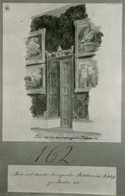 Berlin. Schloss, Wohnung Friedrich Wilhelms IV., Speisesaal. Entwurf für die Nordostwand