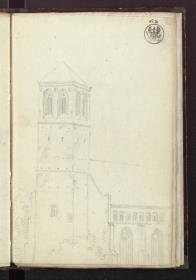 Westansicht der katholischen Pfarrkirche in Lauenburg