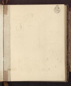 Ein Bogen & Ein Mauerstück & Ein Turm in Quadermauerwerk