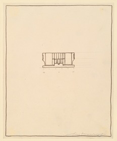 Imaginäre Skizze für eine Villa für Erich Mendelsohn, angefertigt an der russischen Front