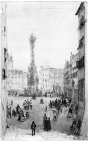 Die Dreifaltigkeitssäule in Linz