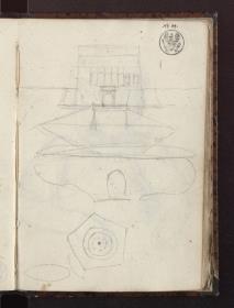 Ansicht und Grundriss des Palazzo Farnese in Caprarola