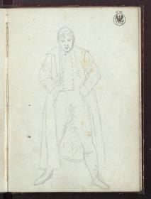 Ein Herr in Weste und langem Rock / Johann Gottfried Steinmeyer