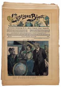 Das lustige Blatt - Humoristische Wochenbeilage für die "Berliner Allgemeine Zeitung"
