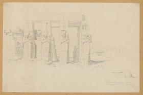 Ägypten-Expedition, Gurna, Ansicht vom Ramesseum