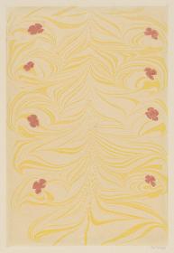 Marmorpapier (mit kleinen Blütenmotiven)