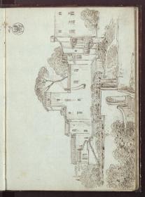 Ansicht der Villa Malta in Rom