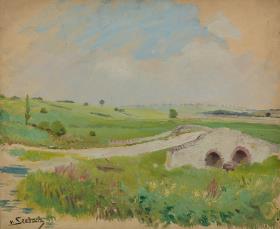 Lothringer Landschaft bei Saarburg. Studie