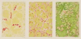 Marmorpapier (florales Motiv)