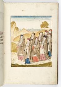 Einzug der Johanna von Kastilien in Brüssel am 9. Dezember 1496: Die Geistlichen von Saint Gudule