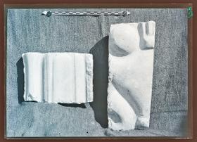 Marmor, Gips und Holz: Marmorfragmente (Ornament Nr. 101a)