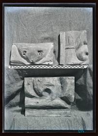 Marmor, Gips und Holz: Holzfragment