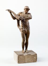 Männliche Figur mit Füllhorn