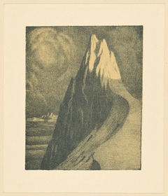 Probedruck der Illustration zu Gottfried Schwab, Wolkenschatten und Höhenglanz