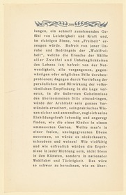 Probedruck zu John Ruskin, Die sieben Leuchter der Baukunst