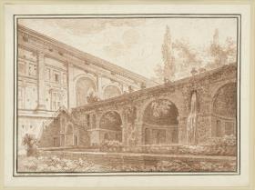 Partie der Villa Madama, Rom