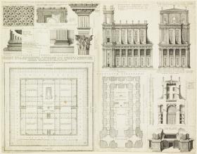 Der Tempel von Jerusalem in architektonischen Einzelheiten