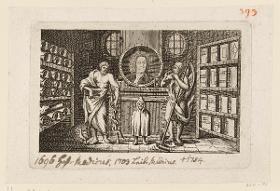 Bildnis des Christoph Horch in seiner Bibliothek