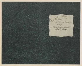 Kiebitzpapier (Einband für eine Akte mit Etikett, 1800/1801)