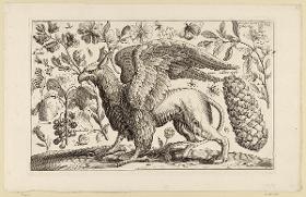 Der Greif, aus der zwölfteiligen Folge Animalium, Ferarum, & Bestiarum