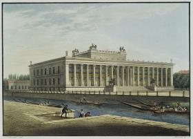 Perspektivische Ansicht des Museums am Lustgarten. In: Ansichten von Berlin, Potsdam, Charlottenburg und der Pfaueninsel