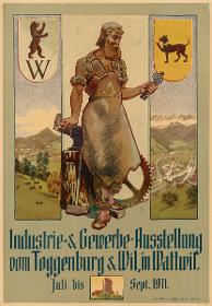 Industrie und Gewerbe-Ausstellung vom Taggenburg & Wil in Wattwil 1911