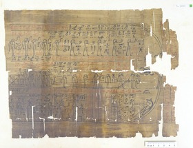 Hieroglyphischer Papyrus mit einem Auszug aus dem Amduat für die Frau Tabesis