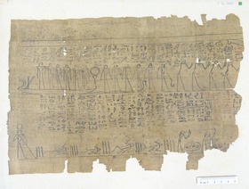 Hieroglyphischer Papyrus mit einem Auszug aus dem Amduat für Anch-ef-en-Mut