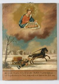 Dir reinste Jungfrau bring ich hier, den Dank: das du geleist hast mir, und beygestanden in der Noth, auch mich errett hast vor den Tod 1829.