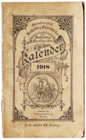 Grossherzoglich Mecklenburg-Schwerinscher und Mecklenburg-Strelitzscher Kalender für 1918