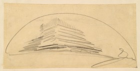 Berlin, Columbushaus, Friedrich-Ebert-Straße. Skizze - Perspektive