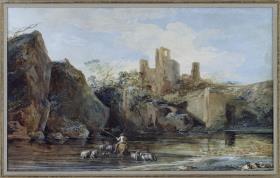 Die Furt vor der Schlossruine