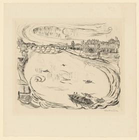 Mainlandschaft (Blatt 6 aus "Gesichter")
