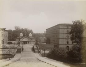 Berlin, Spreeinsel, Mehlhaus mit Mehlbrücke über dem Kupfergraben