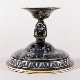 Fußschale mit alttestamentarischen Szenen