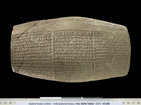 Bauzylinder mit Inschrift Nabonids