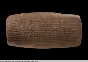 Bauzylinder mit Inschrift Nebukadnezars II.