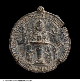 Medaillon mit Darstellung des heiligen Symeons des Jüngeren