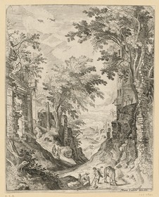 Landschaft mit der Heiligen Familie