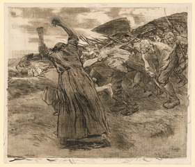 Losbruch (Blatt 5 aus "Bauernkrieg",  5. Zustand)